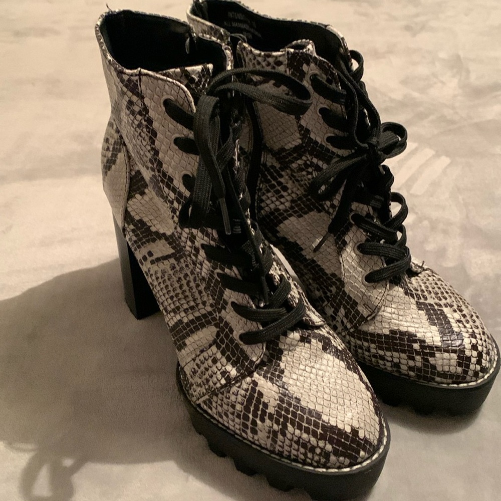 Snake skin boots